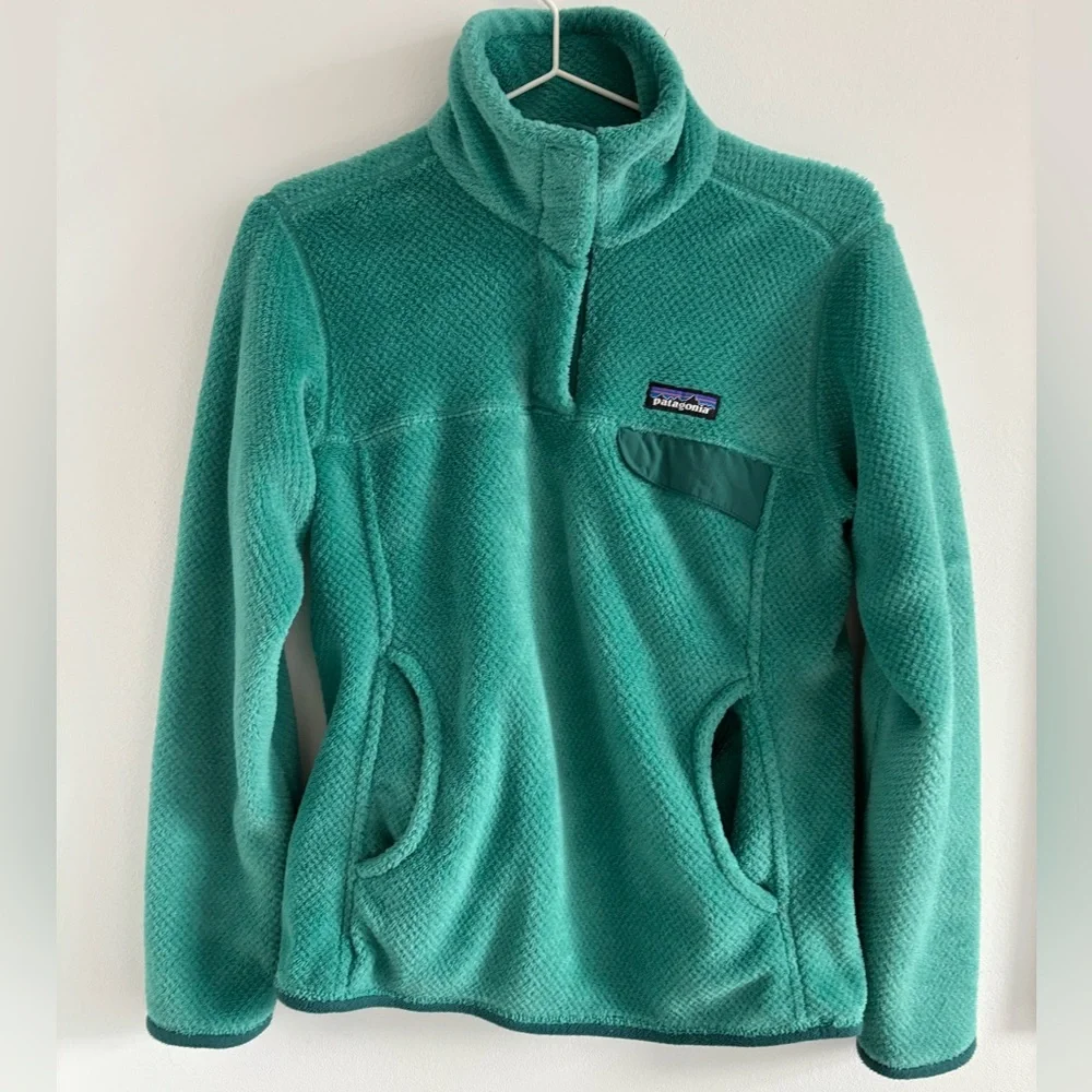 Patagonia - Re-Tool Snap-T Pullover - Womens - Small - Teal - Picture 2 of 7